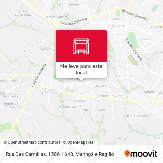 Rua Das Camélias, 1586-1648 mapa