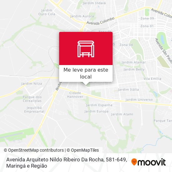 Avenida Arquiteto Nildo Ribeiro Da Rocha, 581-649 mapa