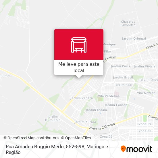 Rua Amadeu Boggio Merlo, 552-598 mapa