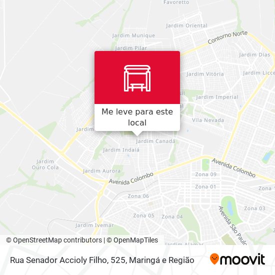 Rua Senador Accioly Filho, 525 mapa