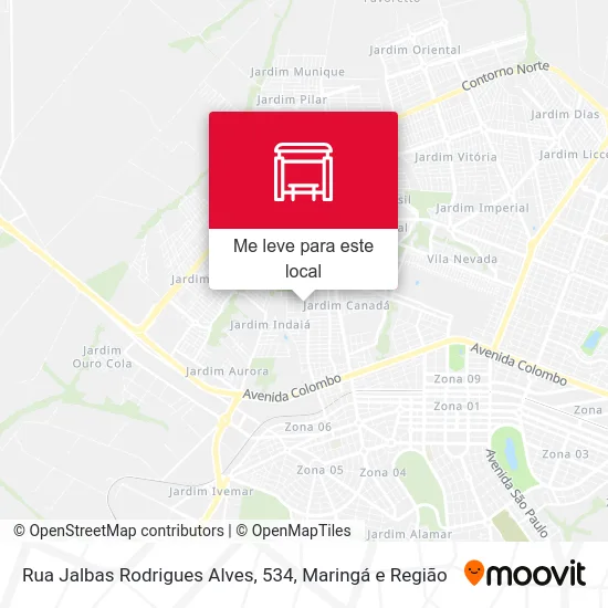 Rua Jalbas Rodrigues Alves, 534 mapa