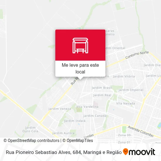 Rua Pioneiro Sebastiao Alves, 684 mapa