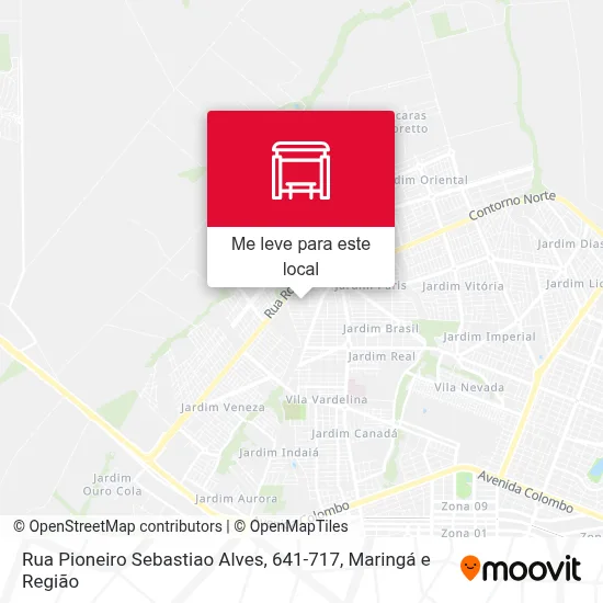 Rua Pioneiro Sebastiao Alves, 641-717 mapa