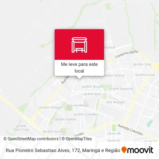 Rua Pioneiro Sebastiao Alves, 172 mapa