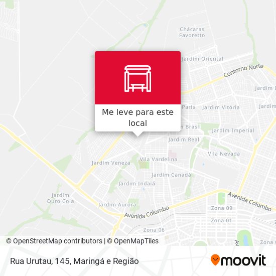 Rua Urutau, 145 mapa