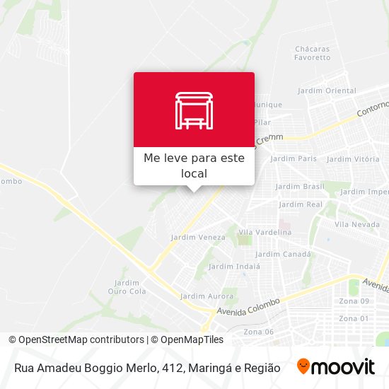 Rua Amadeu Boggio Merlo, 412 mapa