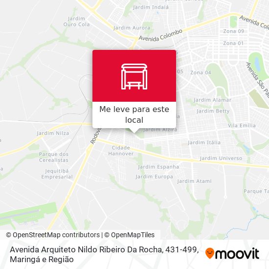 Avenida Arquiteto Nildo Ribeiro Da Rocha, 431-499 mapa
