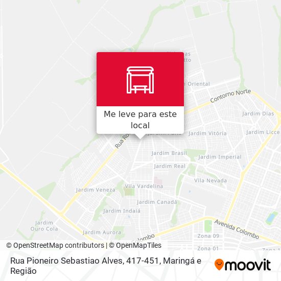 Rua Pioneiro Sebastiao Alves, 417-451 mapa