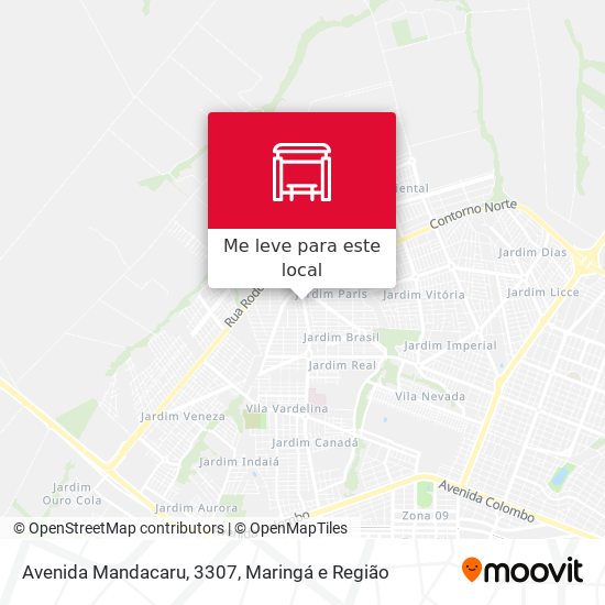 Avenida Mandacaru, 3307 mapa