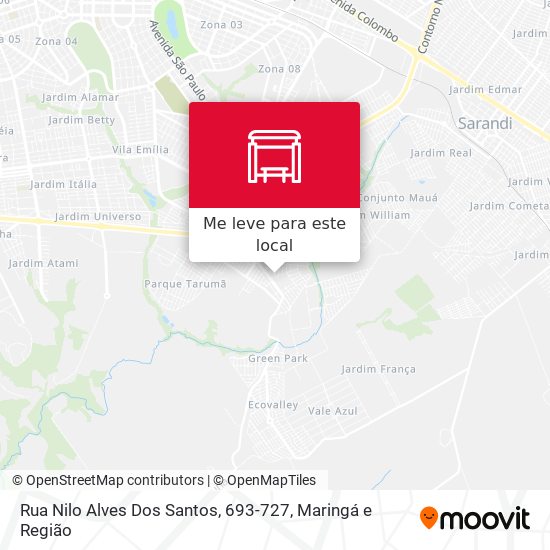 Rua Nilo Alves Dos Santos, 693-727 mapa