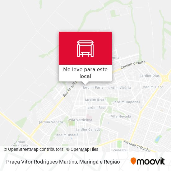 Praça Vitor Rodrigues Martins mapa