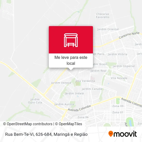 Rua Bem-Te-Vi, 626-684 mapa