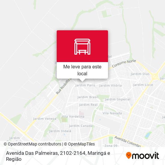 Avenida Das Palmeiras, 2102-2164 mapa