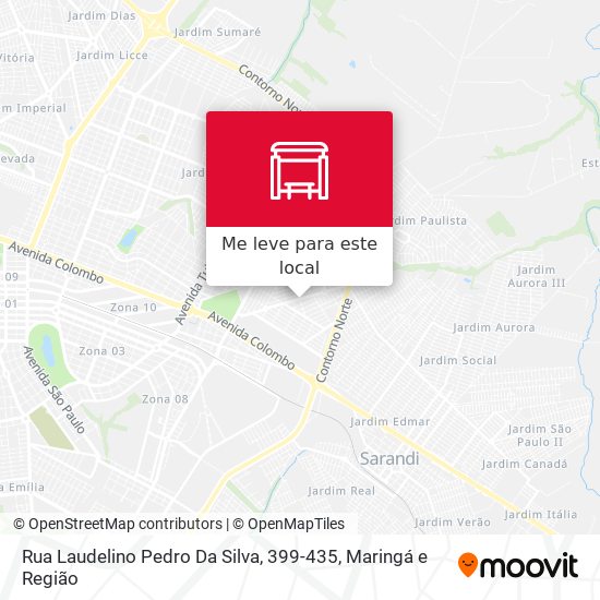 Rua Laudelino Pedro Da Silva, 399-435 mapa