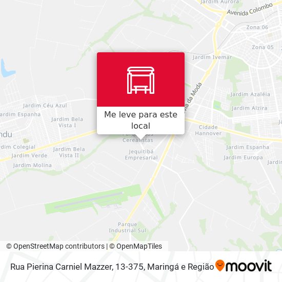Rua Pierina Carniel Mazzer, 13-375 mapa