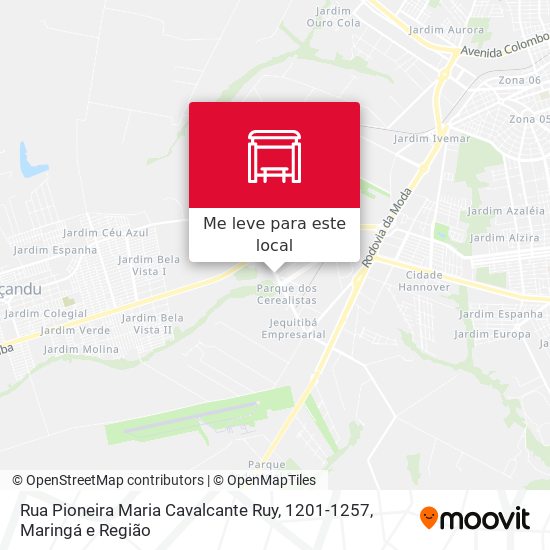Rua Pioneira Maria Cavalcante Ruy, 1201-1257 mapa