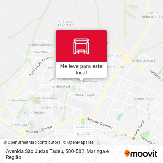 Avenida São Judas Tadeu, 580-582 mapa