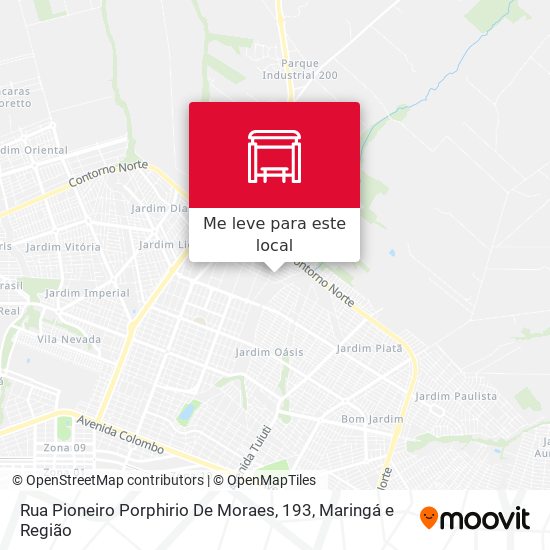 Rua Pioneiro Porphirio De Moraes, 193 mapa