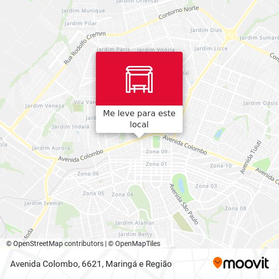Avenida Colombo, 6621 mapa