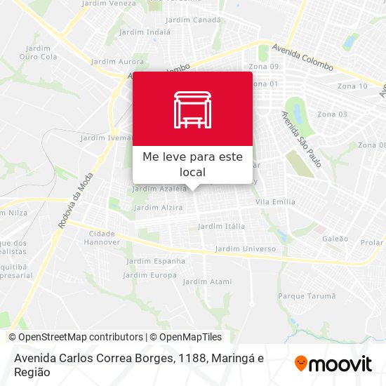 Avenida Carlos Correa Borges, 1188 mapa