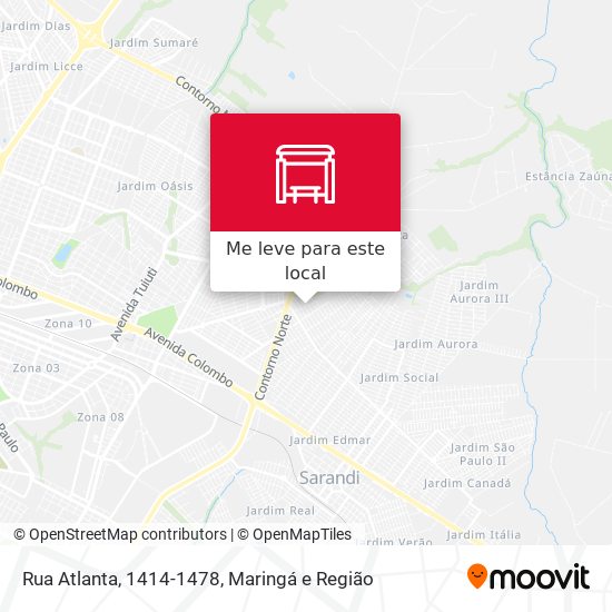 Rua Atlanta, 1414-1478 mapa