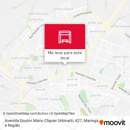 Avenida Doutor Mário Clapier Urbinatti, 427 mapa