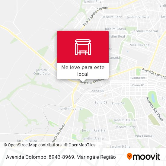 Avenida Colombo, 8943-8969 mapa