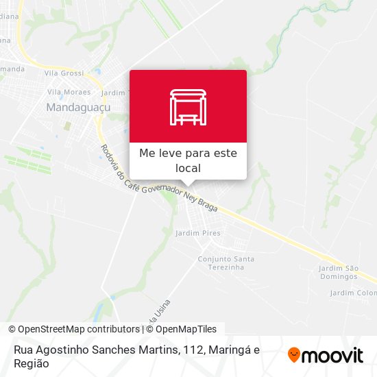 Rua Agostinho Sanches Martins, 112 mapa