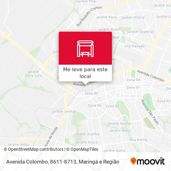 Avenida Colombo, 8611-8713 mapa
