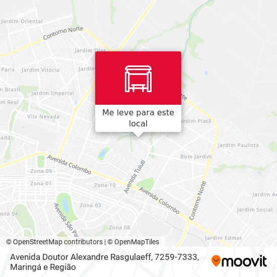 Avenida Doutor Alexandre Rasgulaeff, 7259-7333 mapa