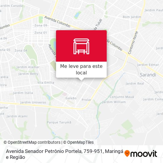 Avenida Senador Petrônio Portela, 759-951 mapa