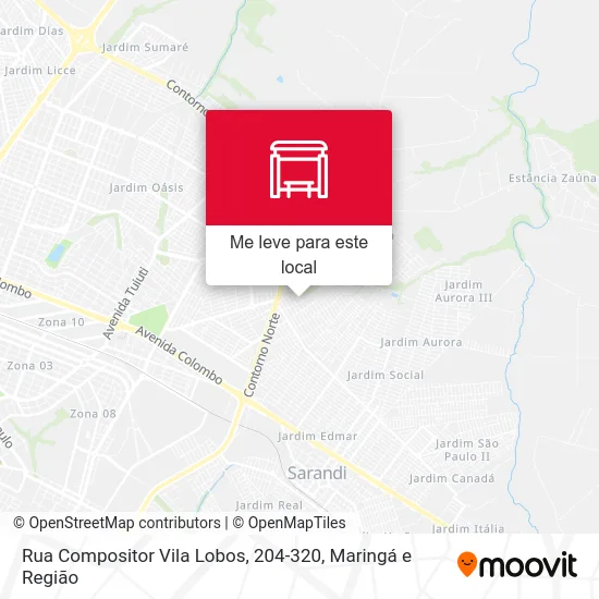 Rua Compositor Vila Lobos, 204-320 mapa