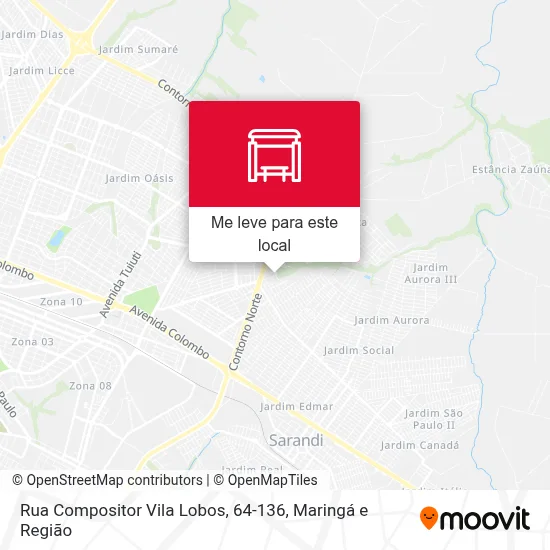 Rua Compositor Vila Lobos, 64-136 mapa