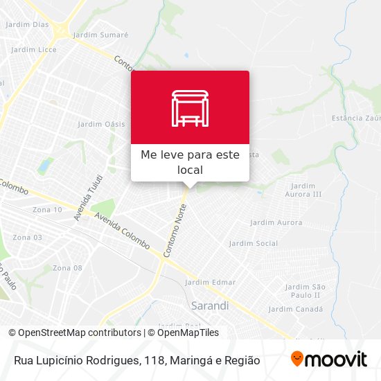 Rua Lupicínio Rodrigues, 118 mapa