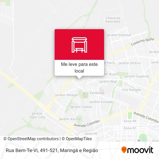 Rua Bem-Te-Vi, 491-521 mapa