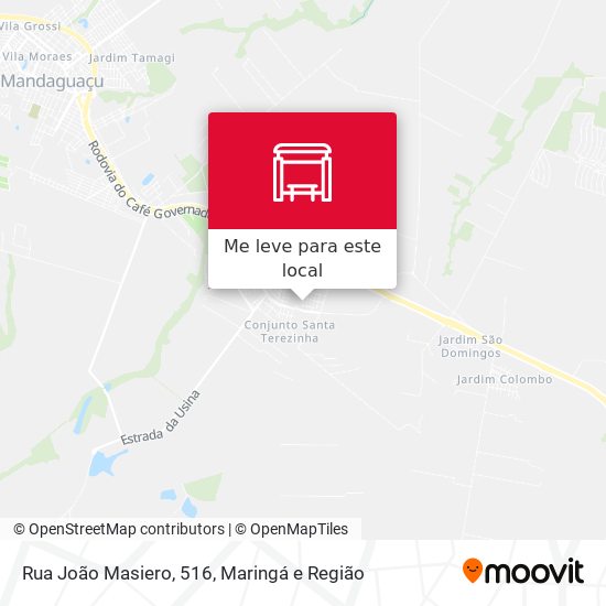 Rua João Masiero, 516 mapa