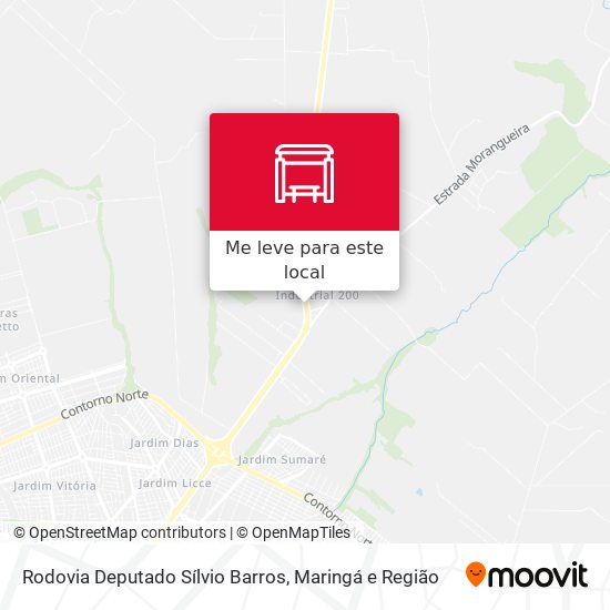 Rodovia Deputado Sílvio Barros mapa