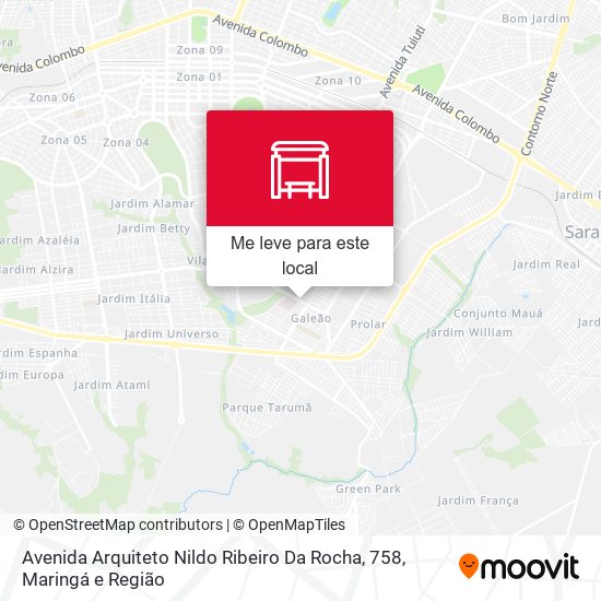 Avenida Arquiteto Nildo Ribeiro Da Rocha, 758 mapa