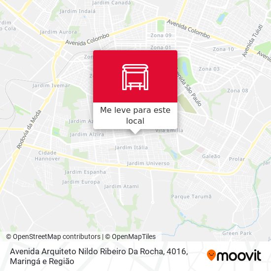 Avenida Arquiteto Nildo Ribeiro Da Rocha, 4016 mapa