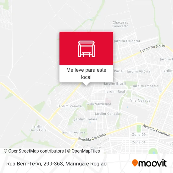 Rua Bem-Te-Vi, 299-363 mapa