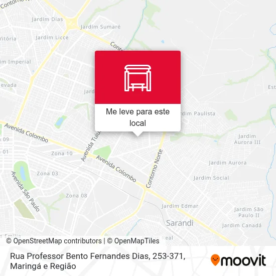 Rua Professor Bento Fernandes Dias, 253-371 mapa