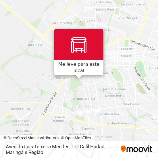 Avenida Luís Teixeira Mendes, L.O Calil Hadad mapa