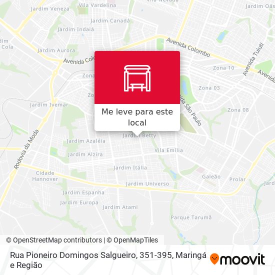 Rua Pioneiro Domingos Salgueiro, 351-395 mapa