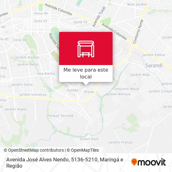 Avenida José Alves Nendo, 5136-5210 mapa