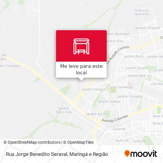 Rua Jorge Benedito Seraval mapa