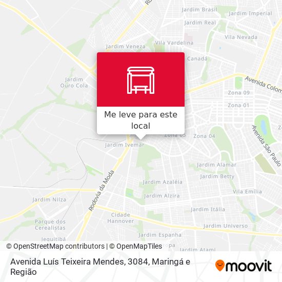 Avenida Luís Teixeira Mendes, 3084 mapa
