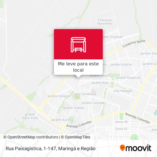 Rua Paisagistica, 1-147 mapa