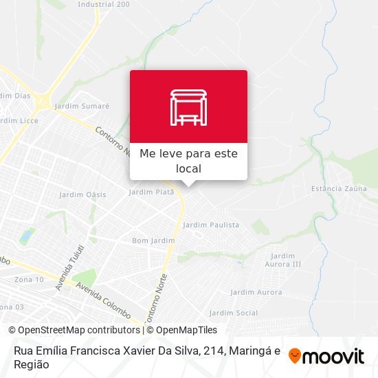 Rua Emília Francisca Xavier Da Silva, 214 mapa