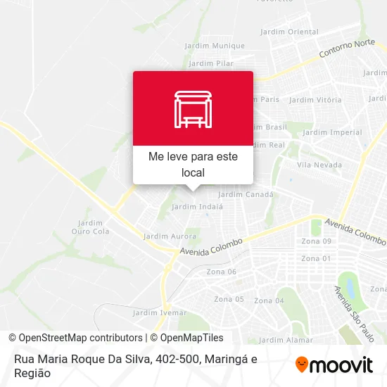 Rua Maria Roque Da Silva, 402-500 mapa