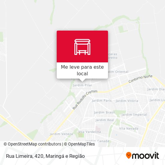 Rua Limeira, 420 mapa